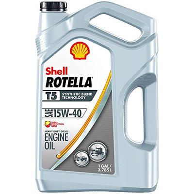 Rotella T5 Synthetic Blend Diesel Engine Oil 15W-40, 1 Gallon - Pack of 1