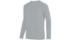 Augusta Sportswear Men's Shadow Tonal Heather Long Sleeve Tee XL Silver