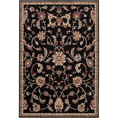 Jabari Dark Brown Traditional Area Rug 7'10" x 10'10"