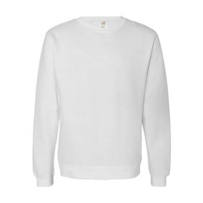 Independent Trading SS3000 Men's Midweight Crewneck Sweatshirt White Small