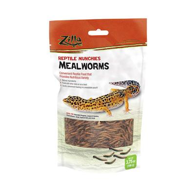 Zilla Munchies Mealworms Reptile Food, 3.75 oz.