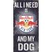 Fan Creations MLS My Dog Sign in Black/Brown | 12 H x 6 W x 0.25 D in | Wayfair S0640-New York Redbulls