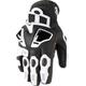 Icon Hypersport Short Handschuhe, schwarz-weiss, Größe XL