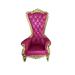 Club Chair - Astoria Grand Kyrie 92.71Cm Wide Club Chair Faux Leather/Leather in Pink/Brown | 68.14 H x 36.5 W x 29 D in | Wayfair