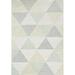 Gray/Green 26 x 0.01 in Indoor/Outdoor Area Rug - Wrought Studio™ Mori Geometric Gray/White/Green Indoor/Outdoor Area Rug | Wayfair