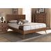 Baxton Studio Artemis Mid-Century Modern Walnut Brown Finished Wood Queen Size Platform Bed - Artemis-Ash Walnut-Queen