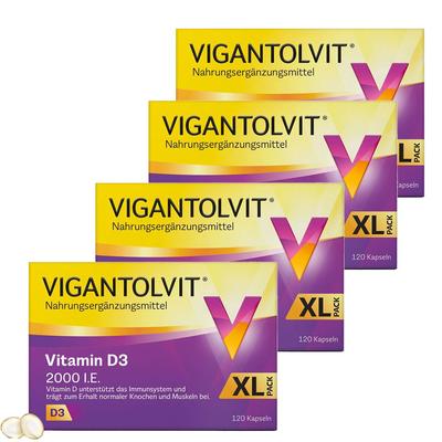 Vigantolvit 2000 I.e. Vorteilspack 4x60 St Weichkapseln Image
