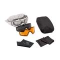 Revision Snowhawk Goggle System Deluxe Kit Clear/Smoke/Vermillion Lens White Frame 4-0101-0008