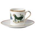 Kit Kemp Mythical Creatures Wedgwood Bone China Espresso Cup & Saucer Bone China/Ceramic in Brown/Green/White | 2.25 H in | Wayfair 40015247