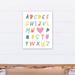 Isabelle & Max™ Algoma I Love You ABC's Letter, Monograms, & Name Canvas in Blue/Pink/Yellow | 20 H x 16 W x 1.25 D in | Wayfair