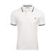 ORIGINAL PENGUIN Mens Polo T-Shirt 'Sticker Pete Pique' - Short Sleeved (Bright White) S