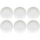 Maxwell & Williams Cashmere Dinner Plates, Coupe Style, Fine Bone China, White, 27 cm, 6 Piece Dinner Plate Set