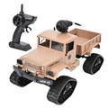 Dilwe RC Military Truck, 2.4G 1/16 RC Military Truck Remote Control Crawler Car Model Toy Vehicle(Camera Type)