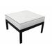 Madison Outdoor Ottoman w/ Cushion Metal in Pink/White kathy ireland Homes & Gardens by TK Classics | 12.2 H x 28 W x 28 D in | Wayfair