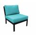 Madison Patio Chair w/ Cushion in Pink/White kathy ireland Homes & Gardens by TK Classics | 33 H x 28 W x 33.5 D in | Wayfair KI062B-AS-ARUBA
