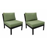 Madison Patio Chair w/ Cushion in Black kathy ireland Homes & Gardens by TK Classics | 33 H x 28 W x 33.5 D in | Wayfair KI062B-AS-DB-CILANTRO