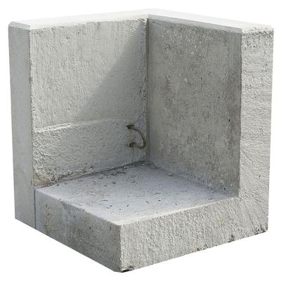 EHL Stützwinkel Außenecke einteilig 50cm Breite, 130x50x50 cm Image