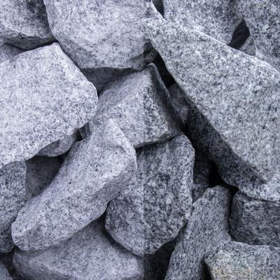 Bruchsteine Granit Grau, 1000 kg (Bigbag), 32-56 mm