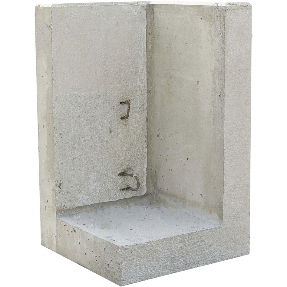 EHL Stützwinkel Außenecke einteilig 50cm Breite, 80x50x50 cm Image