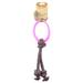 Rubber Hoop on a Rope Pink Dog Toy, Small