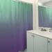 East Urban Home Katelyn Elizabeth Mermaid Scales Single Sower Curtain Polyester in Green/Gray/Blue | 74 H x 71 W in | Wayfair