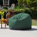 Brayden Studio® Palmetto Large Round Outdoor Bean Bag Club Chair Mildew Resistant/Fade Resistant/Stain Resistant/Water Resistant in Green | Wayfair