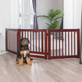 Primetime Petz 360 Configurable Free Standing Pet Gate Wood (a more stylish option) in Red/Pink/White | 24 H x 80 W x 0.7 D in | Wayfair 33235-G6