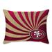 San Francisco 49ers 20'' x 26'' Wave Raschel Plush Bed Pillow