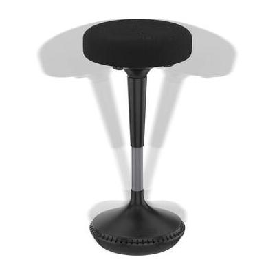 Uncaged Ergonomics Wobble Stool with Round Seat (Black Fabric) WSF-B