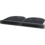 Middle Atlantic QBP-2A Quiet Blower Panel (1 RU, Black Brushed and Anodized) - [Site discount] QBP-2A