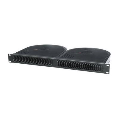 Middle Atlantic QBP-2A Quiet Blower Panel (1 RU, Black Brushed and Anodized) - [Site discount] QBP-2A