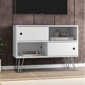 Wrought Studio™ Dammon TV Stand for TVs up to 43" Wood in White | 24.21 H in | Wayfair 83D3E987E96D43BBA201FB5951B5210B