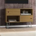 Wrought Studio™ Dammon TV Stand for TVs up to 43" Wood in Red/Brown | 24.21 H in | Wayfair 12E6F94A5F304ED2AAEF53DFE143BDC9