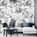 Orren Ellis Purcellville Brush Soft Splash Textile Texture Wall Mural Fabric in Gray | 150 W in | Wayfair 006F336D86DF4232A3C5324A3AE763C2