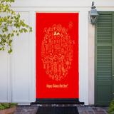 The Holiday Aisle® Chinese New Year Door Mural Metal in Red | 80 H x 32 W in | Wayfair 6BFCE0B0FE6B481BB036116D49C16304
