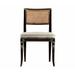 William Yeoward Solid Wood Side Chair in Charcoal Wash Wood in Black/Brown Jonathan Charles Fine Furniture | 36.25 H x 21 W x 23.75 D in | Wayfair