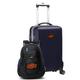 Oklahoma State Cowboys Deluxe 2-Piece Backpack and Carry-On Set - Navy