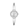 DKNY Watch for Women Crosswalk, Three Hand Movement, 26 mm Silver Stainless Steel Case with a Stainless Steel Strap, NY2789