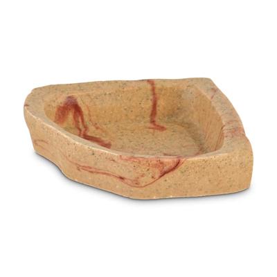 Imagitarium Marbled Desert Corner Reptile Dish, Medium