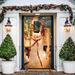 The Holiday Aisle® Festive Snowman Door Mural Polyester in White | 96 H x 36 W in | Wayfair 99D459FEDE934239BABB42695CB3B4CE