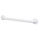 CSI Bathware Straight Grab Bar Metal in White/Black | 3 H x 1.5 D in | Wayfair BAR-SB12-TW-150-PW