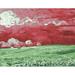 ArtVerse Van Gogh's Wheatfield under Thunderclouds Removable Wall Decal Vinyl in Red/Pink/Green | 14 H x 18 W in | Wayfair VAN024A1418A