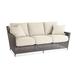 Braxton Culler Edisto Patio Sofa w/ Cushions Wicker/Rattan in Gray | 32 H x 75 W x 37 D in | Wayfair 416-011/6365-91