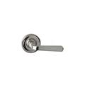 Delaney Hardware Solid Zinc Passage Door Lever w/ Rosette Round Grade 2 in Gray | 2.83 H x 5.75 W x 7.5 D in | Wayfair BV334001