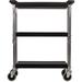 Carlisle Food Service Products Fold 'N Go® Bar Cart Plastic/Metal in Black | 30.75 H x 29.5 W x 16 D in | Wayfair SBC152103