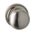 Delaney Hardware Solid Zinc Passage Door Knob w/ Round Rosette Grade 2 in Gray | 3.75 H x 3.75 W in | Wayfair BV336001