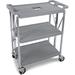 Carlisle Food Service Products Fold 'N Go® Bar Cart Plastic/Metal in Gray | 30.75 H x 29.5 W x 16 D in | Wayfair SBC152123