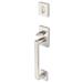 Emtek Baden Single Cylinder Keyed Entry Handleset in Gray | 18 H x 3 W x 3 D in | Wayfair 4820HLOUS15RH