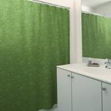 East Urban Home Katelyn Elizabeth Classic Pizza Single Shower Curtain Polyester in Green | 74 H x 71 W in | Wayfair
