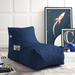 Loungie Resty Standard Bean Bag Chair & Lounger For Bedroom Performance Fabric/Water Resistant in Pink/Blue/Navy | Wayfair BB146-28NY-WR